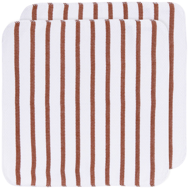 Now Designs - Chestnut Brown Basketweave Dishcloths Set of 2