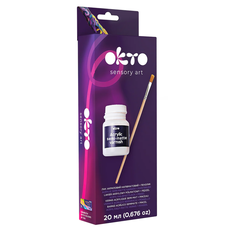 OKTO - VERNIS ACRYLIQUE SEMI-MATTE + BRUSH - Limolin 