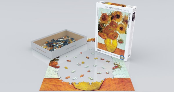 Eurographics - 100 Piece Jigsaw Puzzle - Twelve Sunflowers - Vincent Van Gogh