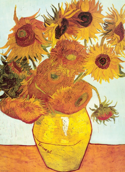 Eurographics - 100 Piece Jigsaw Puzzle - Twelve Sunflowers - Vincent Van Gogh