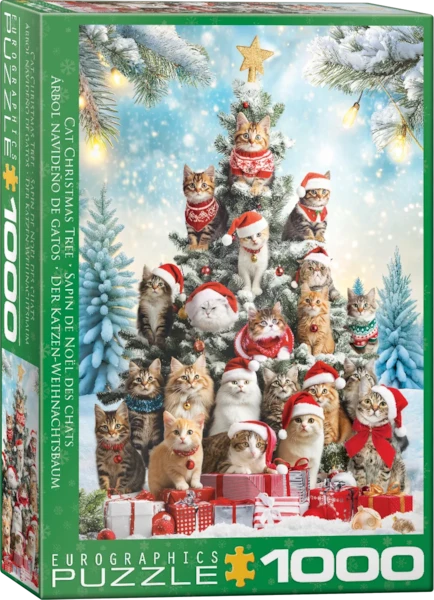 Eurographics - 1000 Piece Jigsaw Puzzle - Cat Christmas Tree
