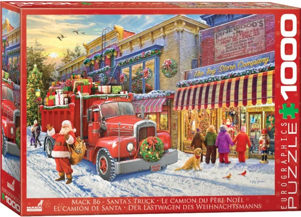 Eurographics - 1000 Piece Jigsaw Puzzle - MACK B6 - Santa's Truck By Greg Giordano