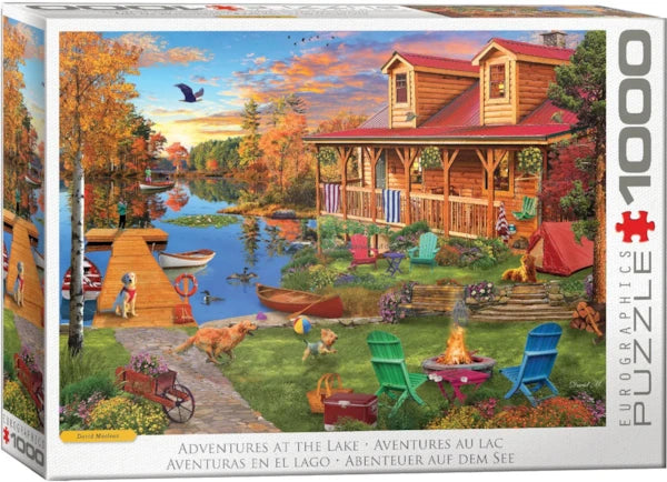 Eurographics - 1000 Piece Jigsaw Puzzle - Adventures at the Lake By David MacLean