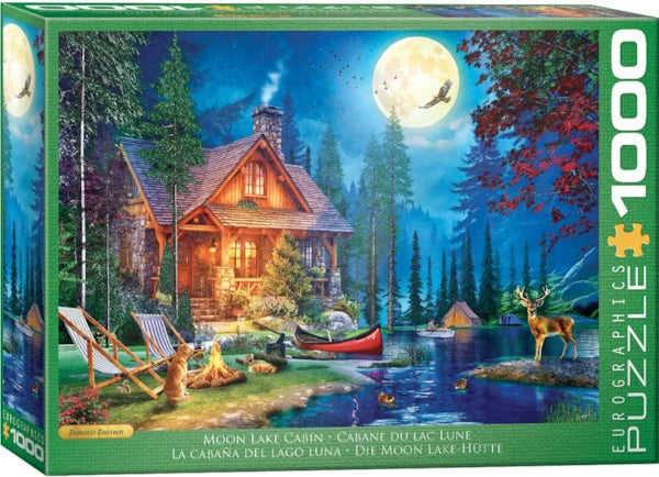 Eurographics - 1000 Piece Jigsaw Puzzle - Moon Lake Cabin By Dominic Davison