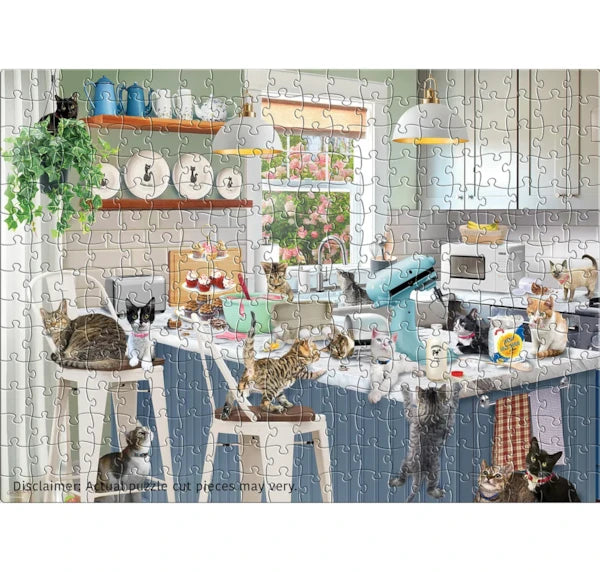 Eurographics - 300 Piece Jigsaw Puzzle - Sloppy Kitten Kitchen By Robert Giordano