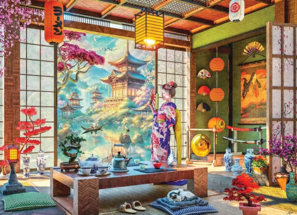 Eurographics - 1000 Piece Jigsaw Puzzle - Japan Tea Room By Dominic Davison