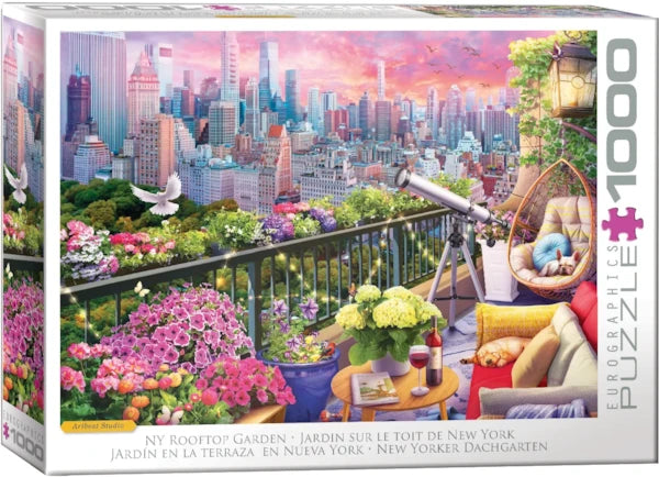 Eurographics - 1000 Piece Jigsaw Puzzle - NY Rooftop Garden By Olena