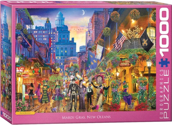 Eurographics - 1000 Piece Jigsaw Puzzle - Mardi Gras, New Orleans By David MacLean