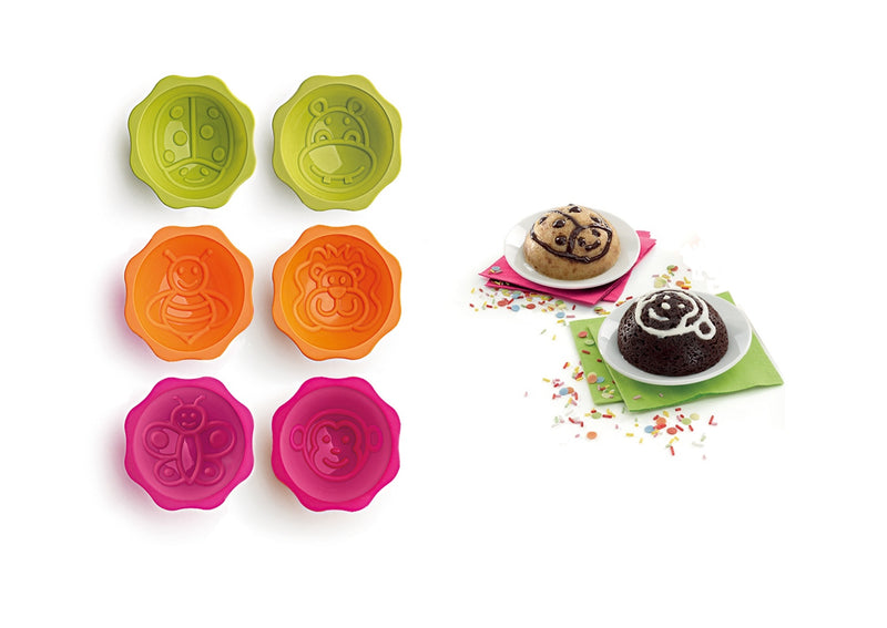 Lékué - Deco Mini Cake Moulds - Set of 6