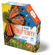 Madd Capp Puzzles – I Am Butterfly Jigsaw Puzzle | 300 Pieces – front of packaging
