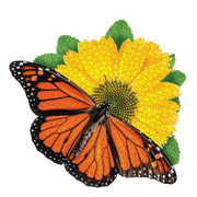Madd Capp Puzzles – I Am Butterfly Jigsaw Puzzle | 300 Pieces – completed puzzle