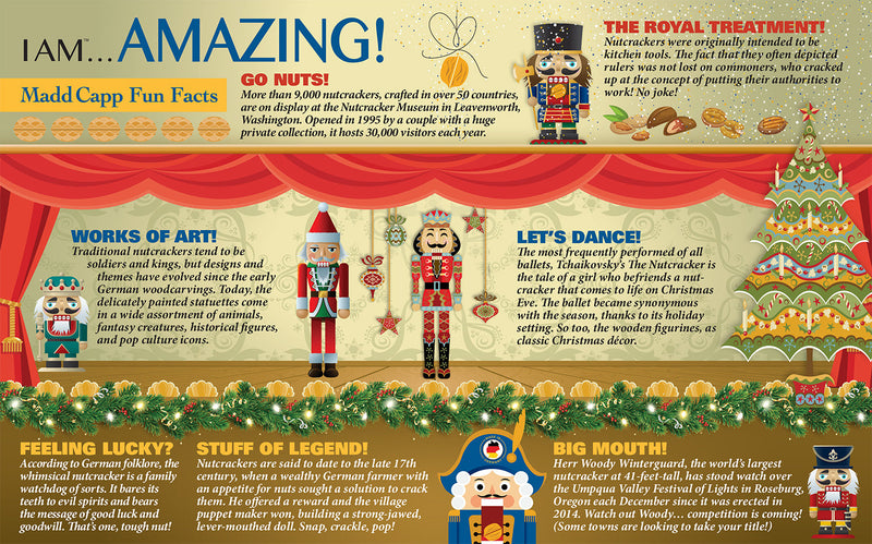 Madd Capp Puzzles – I Am Nutcracker Jigsaw Puzzle | 300 Pieces – educational Fun Facts insert