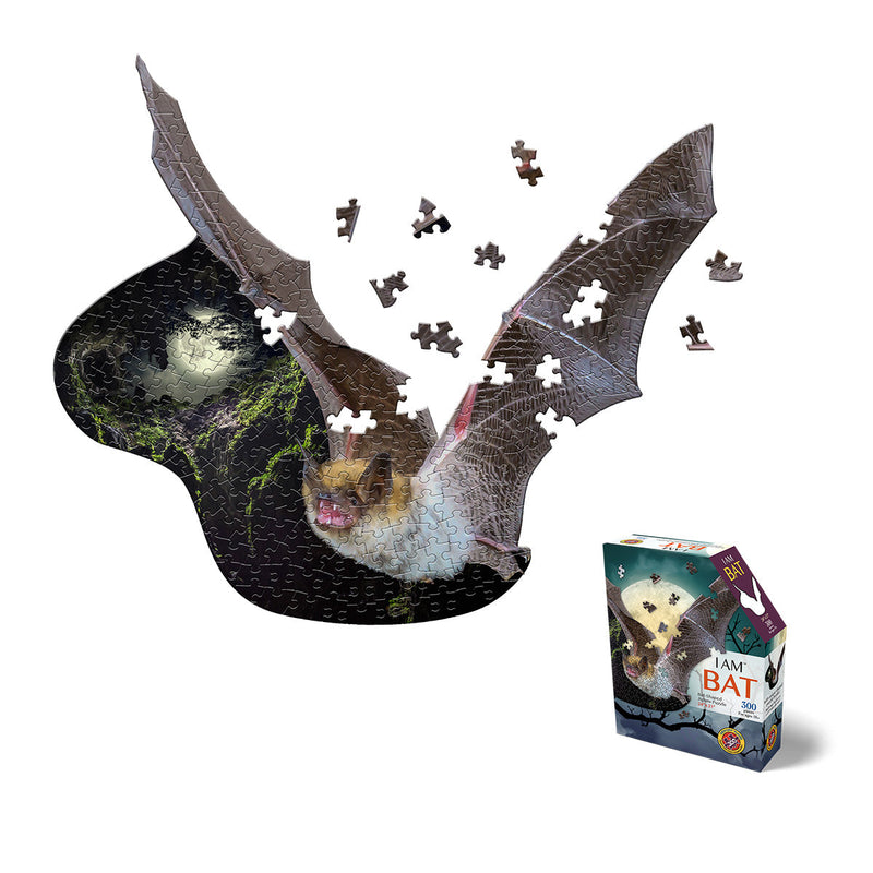Madd Capp Puzzles – I Am Bat Jigsaw Puzzle | 300 Pieces – puzzle and packaging