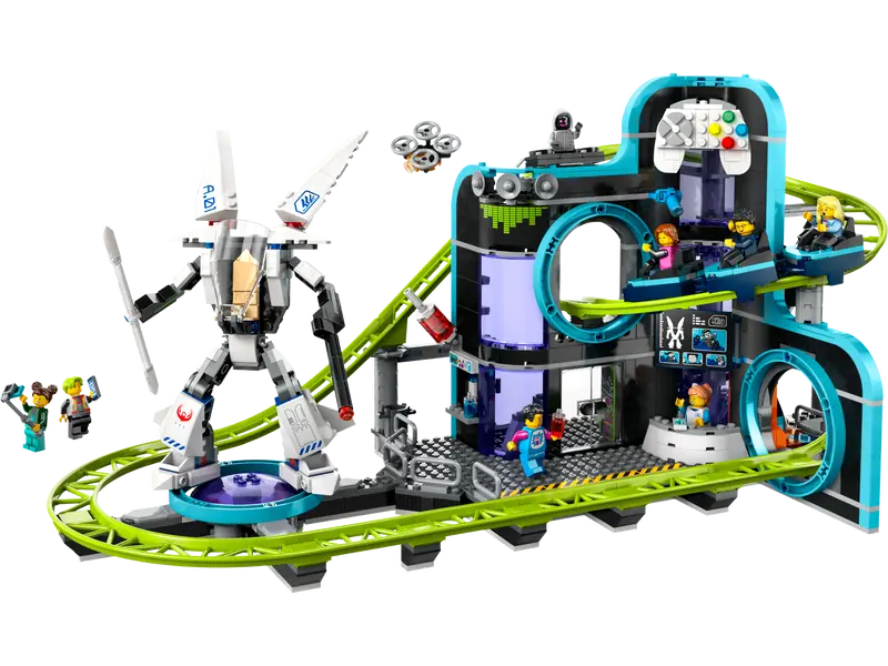 LEGO - 60421 - CITY - Robot World Roller - Coaster Park - 986pcs
