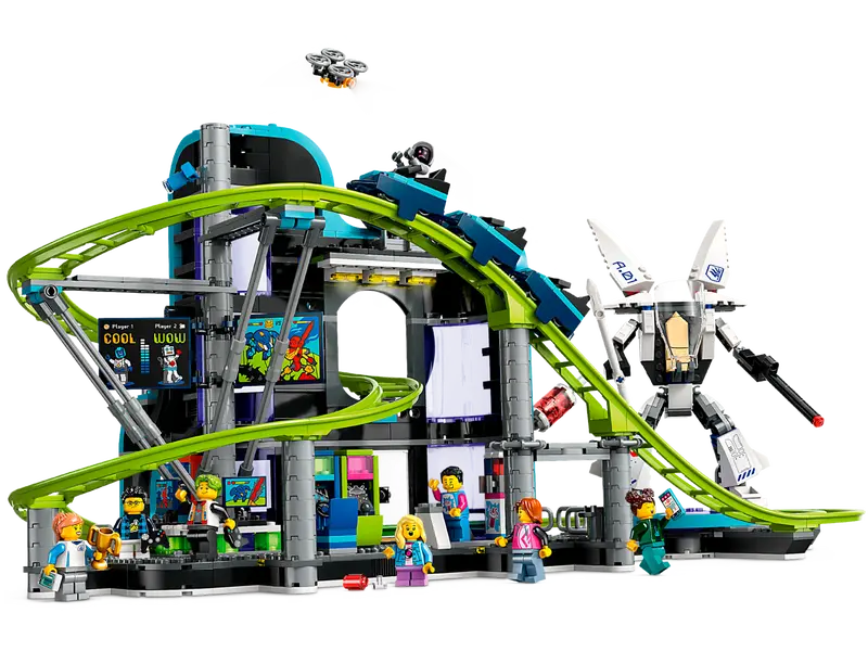 LEGO - 60421 - CITY - Robot World Roller - Coaster Park - 986pcs