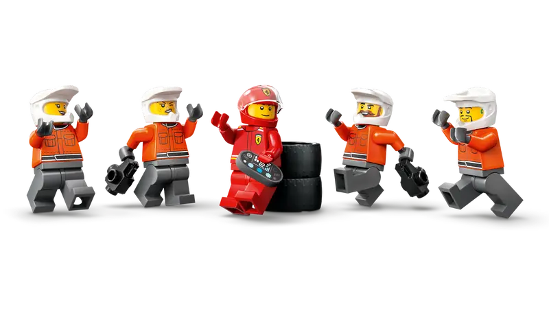 LEGO - 60443 - CITY - F1 pit Stop & Pit Crew w/Ferrari Car - 322pcs