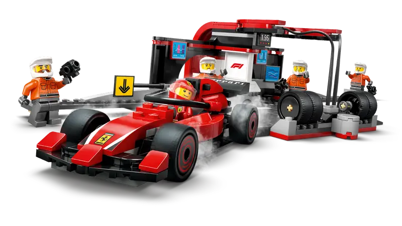 LEGO - 60443 - CITY - F1 pit Stop & Pit Crew w/Ferrari Car - 322pcs