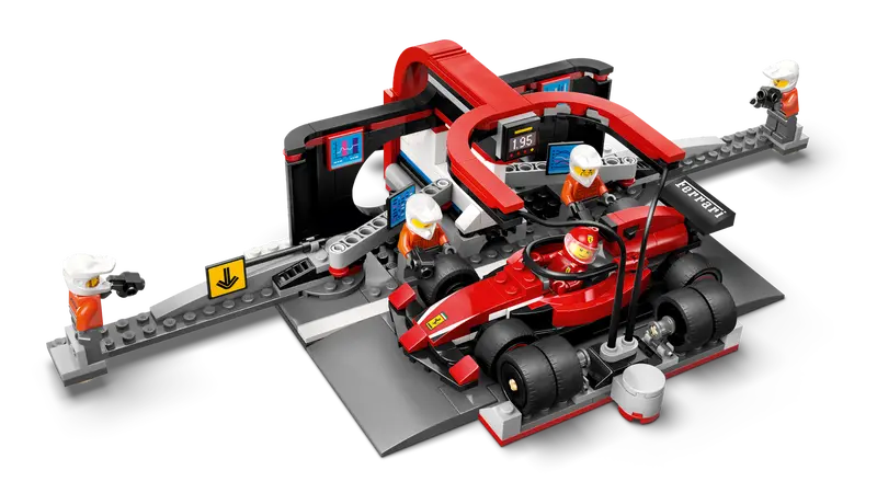 LEGO - 60443 - CITY - F1 pit Stop & Pit Crew w/Ferrari Car - 322pcs