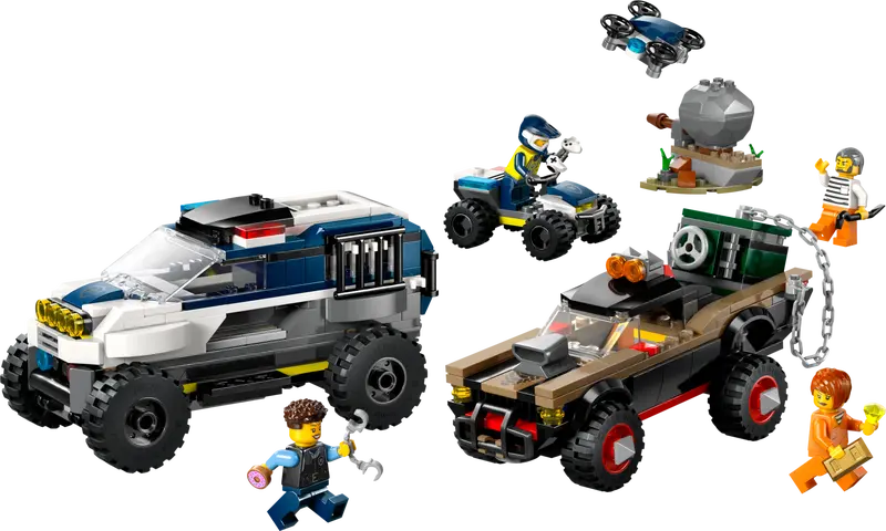 LEGO - 60449 - CITY - Off-Road Police Car Chase - 467pcs