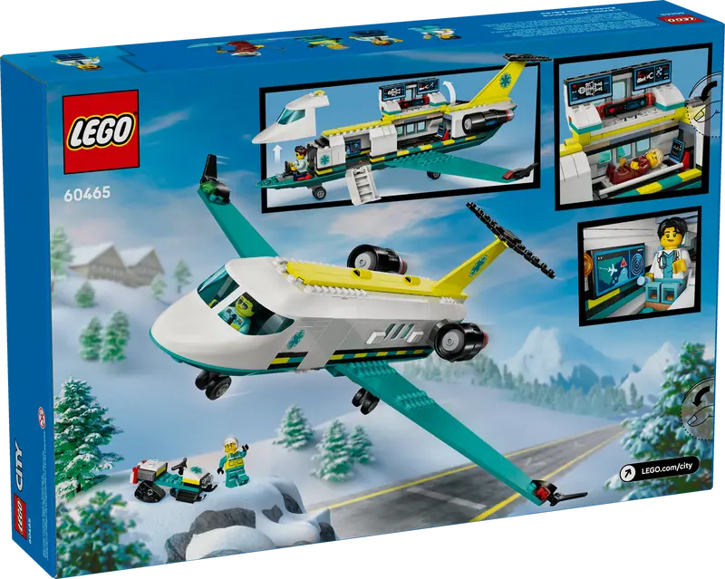 LEGO - 60465 - CITY - Emergency Air Ambulance Airplane - 403pcs