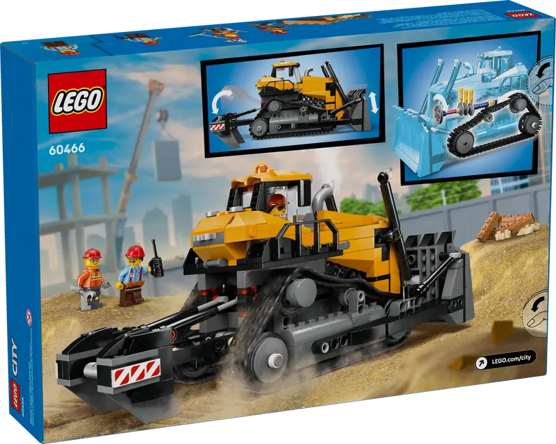 LEGO - 60466 - Yellow Bulldozer with Front Loader - 682pcs