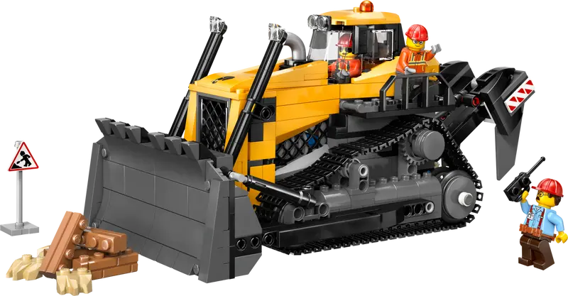 LEGO - 60466 - Yellow Bulldozer with Front Loader - 682pcs
