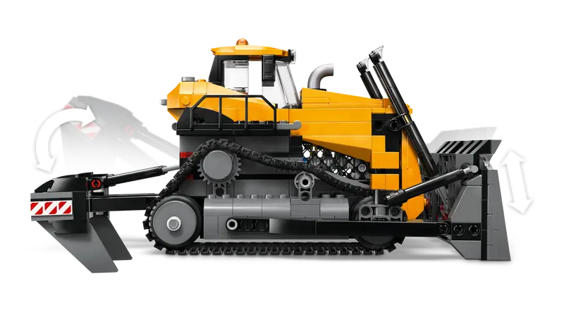LEGO - 60466 - Yellow Bulldozer with Front Loader - 682pcs