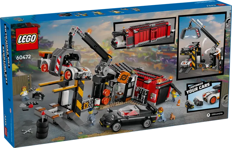 LEGO - 60472 - CITY - Scrapyard with Cars - 871pcs