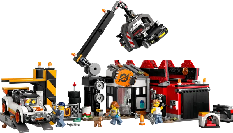 LEGO - 60472 - CITY - Scrapyard with Cars - 871pcs