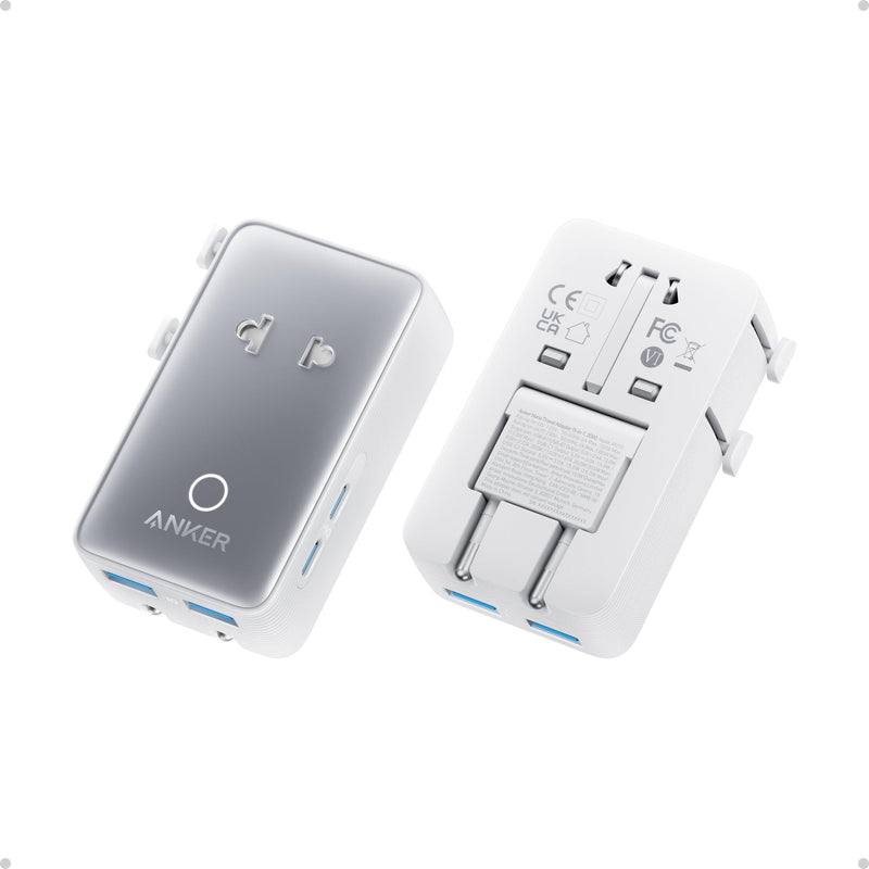 Anker - Nano (A9215) - 5-in-1 20W Travel Plug Adapter - White