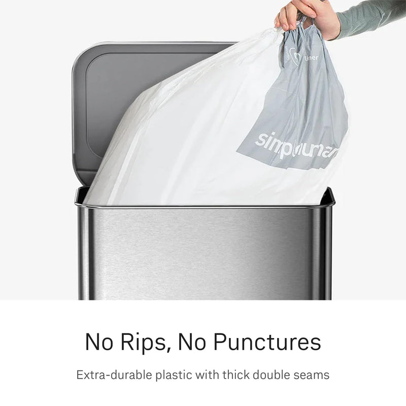 simplehuman Code H Trash Liners CW0573, 30–35 L, 200 Count