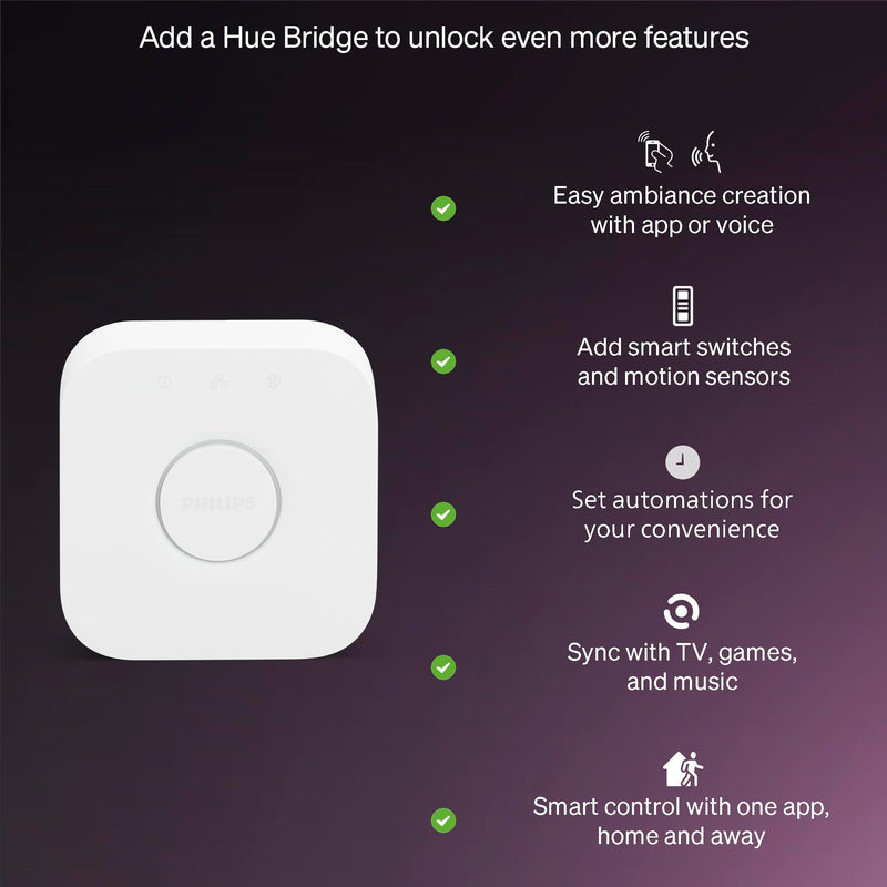 Philips Hue Essential A19 Color Smart Bulb 592535, 1 Pack