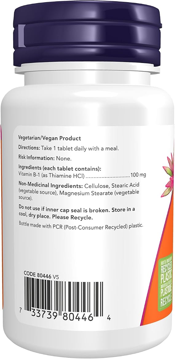 Now - Vitamin B - 1 100MG 100TAB