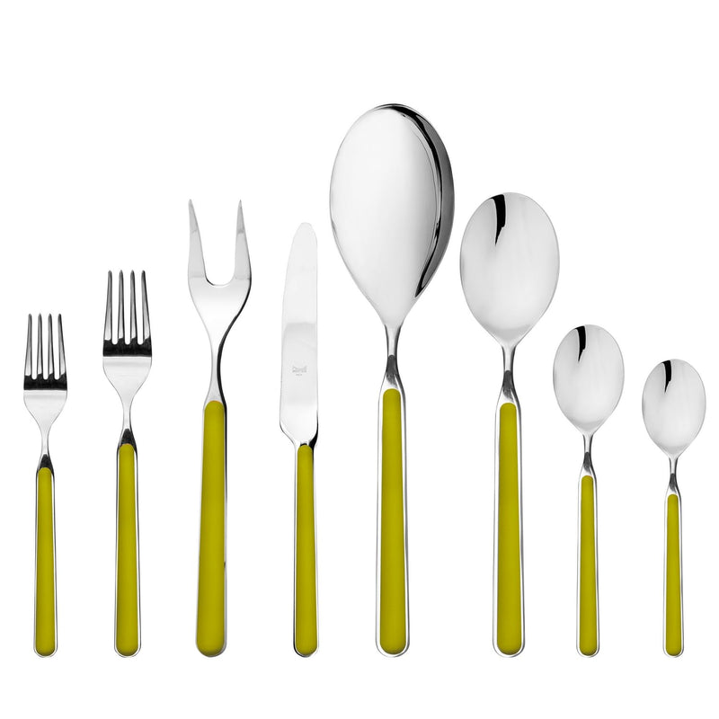 Mepra – Fantasia Olive-Green – 43-Piece Flatware Set