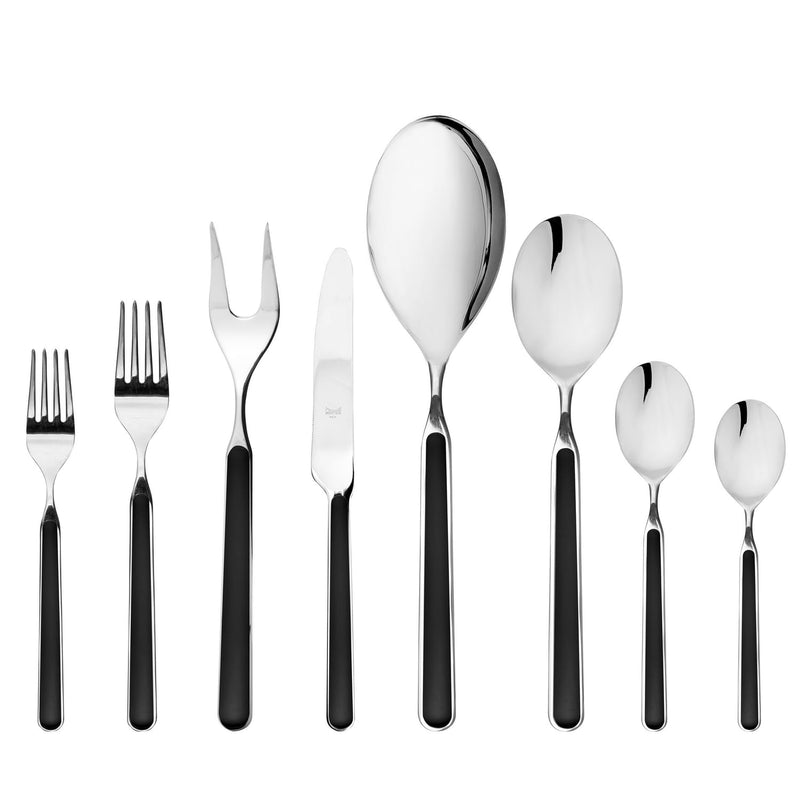 Mepra – Fantasia Black – 43-Piece Flatware Set