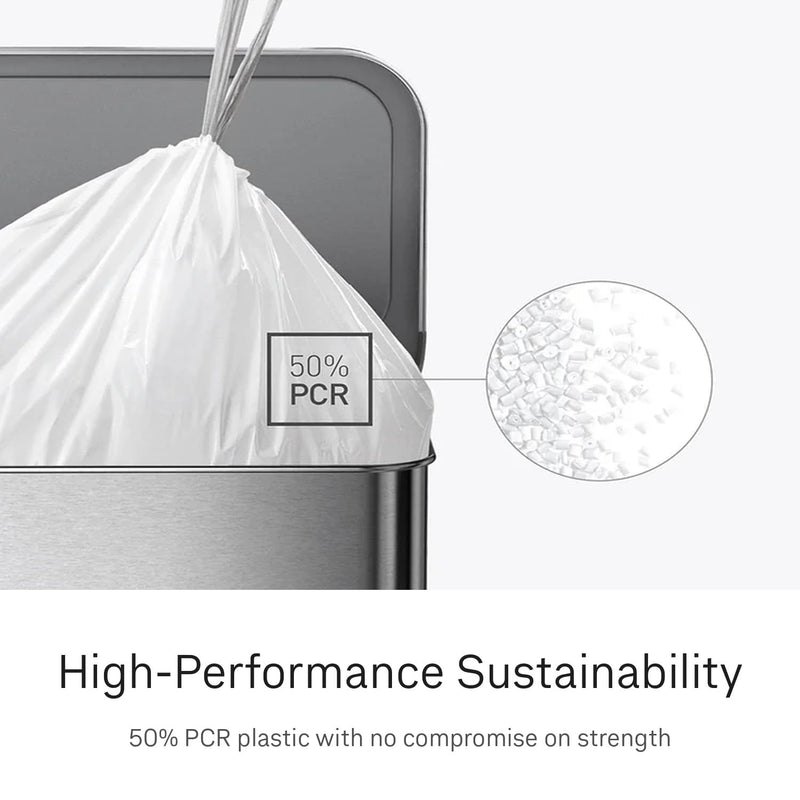 simplehuman Code H Trash Liners CW0573, 30–35 L, 200 Count