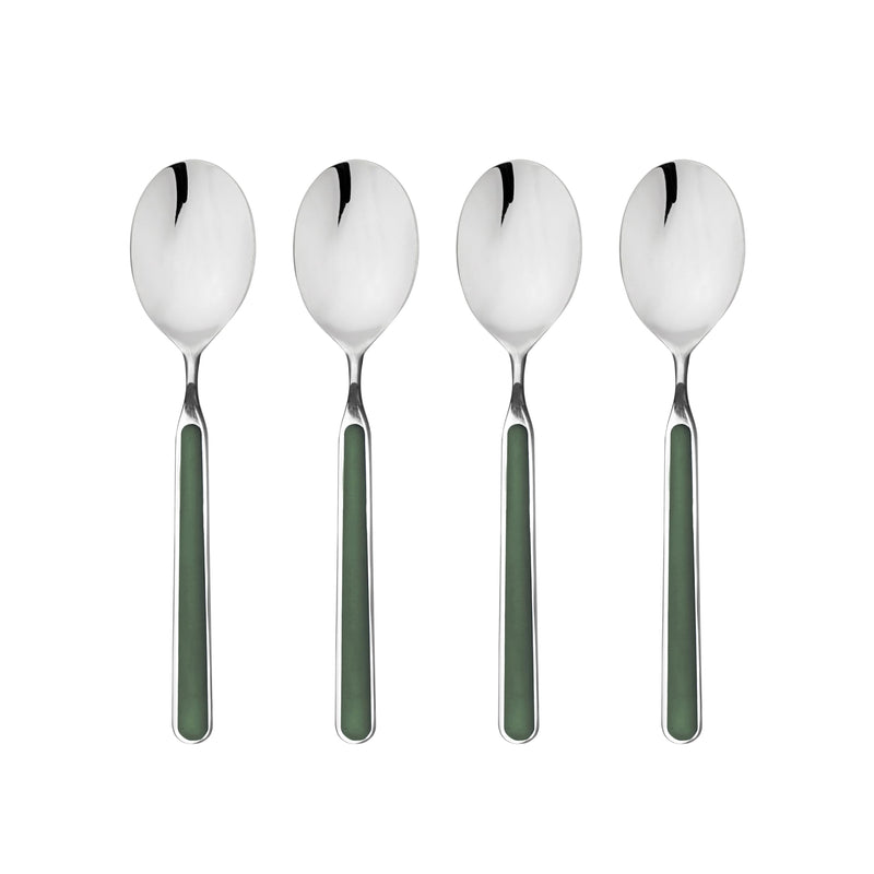 Mepra – Fantasia American Green – 4-Piece Coffee Spoon Set