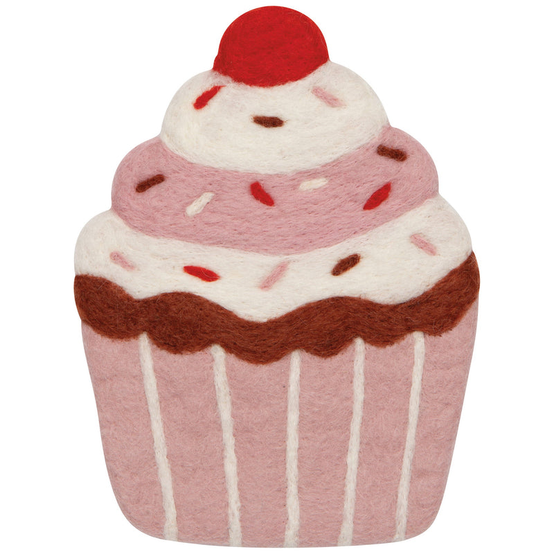Jubilee - Cupcake Felted Wool Trivet