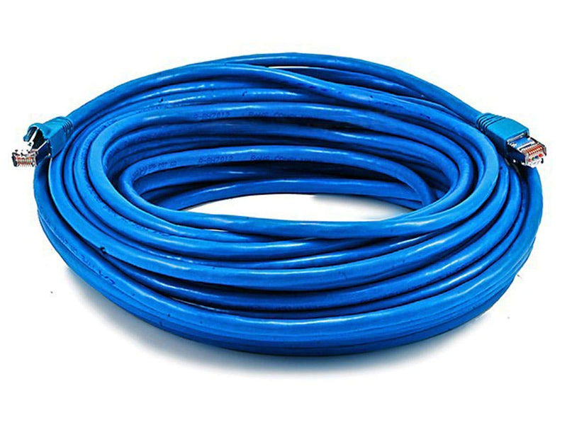 Monoprice - Cat6A Ethernet Patch Cable 75ft - Blue