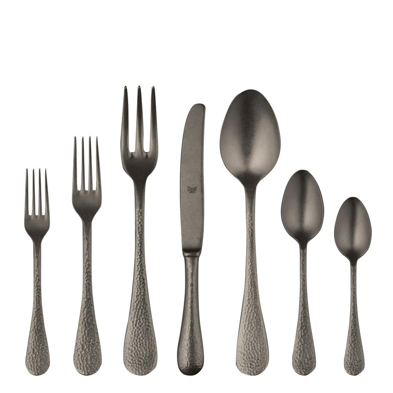 Mepra – Epoque Pewter Black Gold – 32-Piece Flatware Set