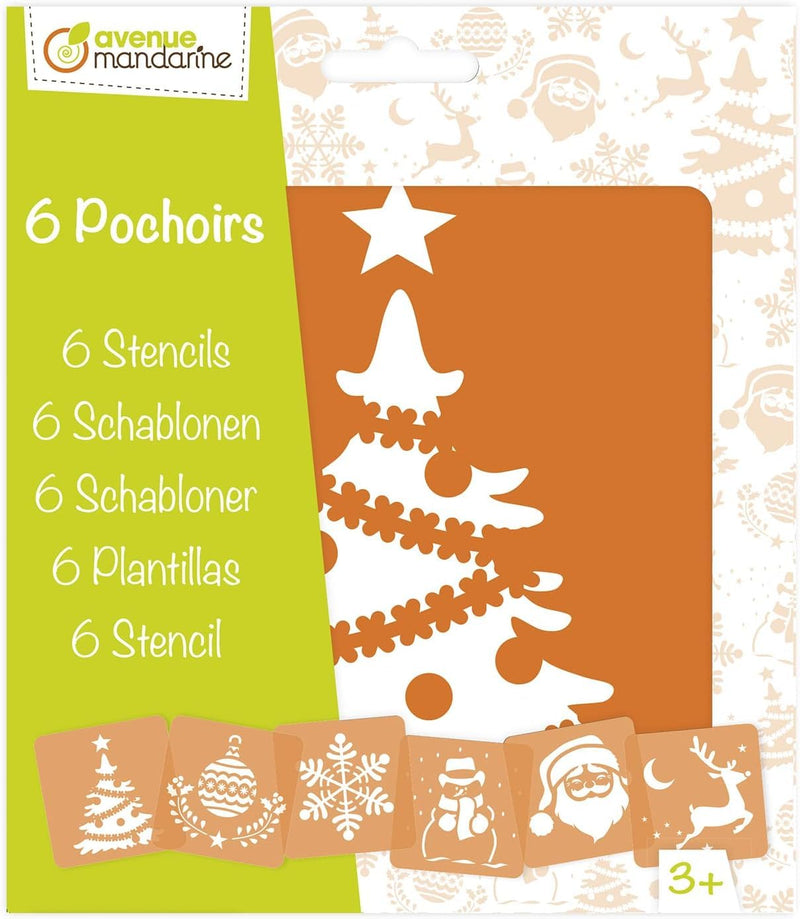 Avenue Mandarine - Christmas Stencils (Set of 6)