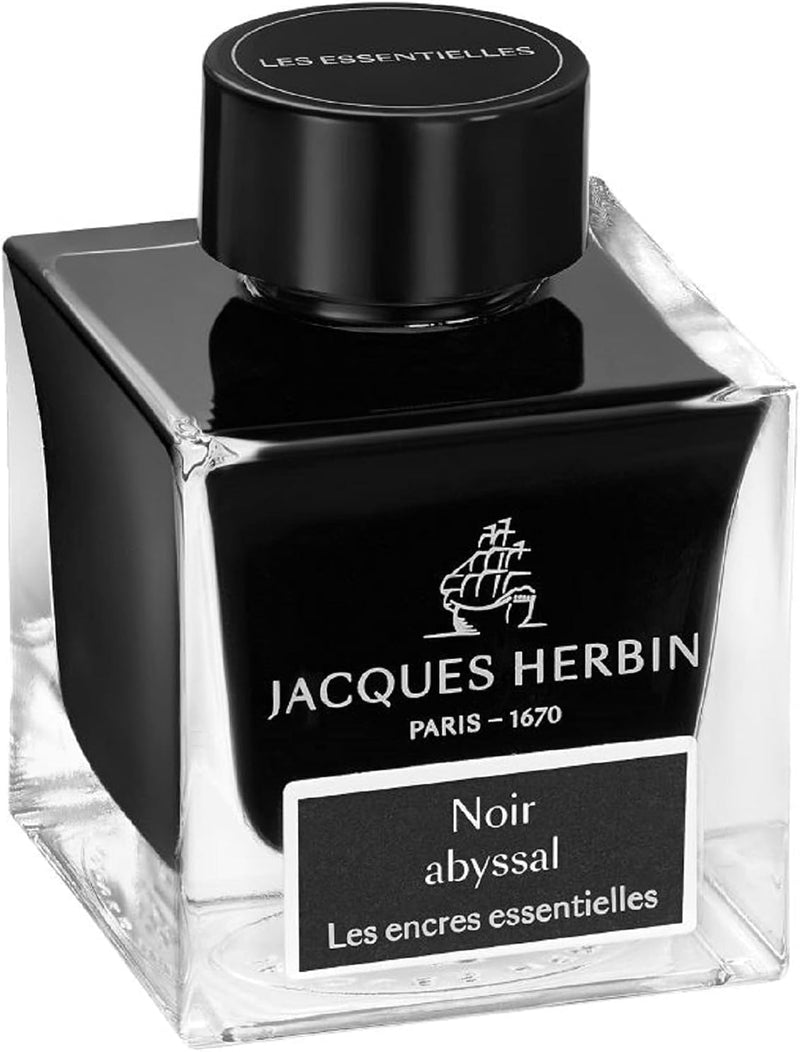 Jacques Herbin - Ink Bottle Abyssal Black  | 50 mL