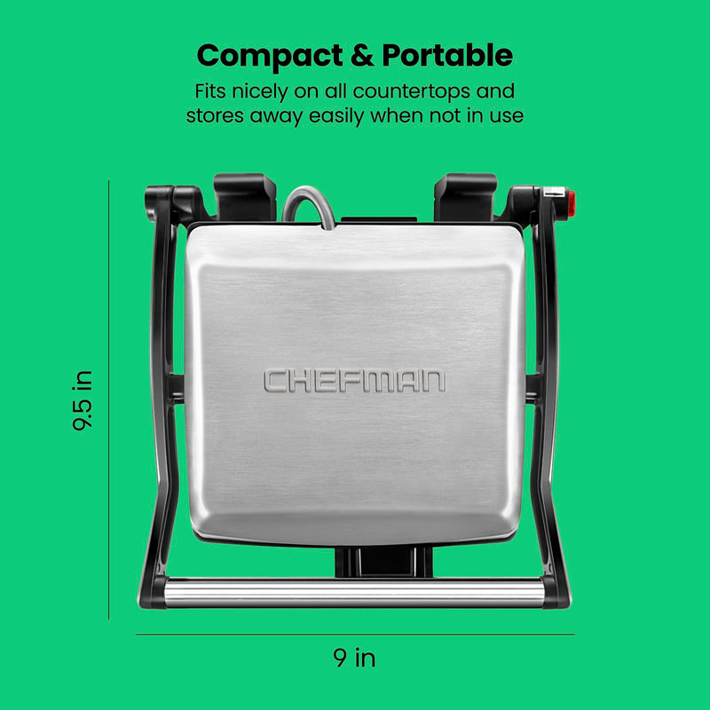 Chefman 4-Slice Panini Press and Grill