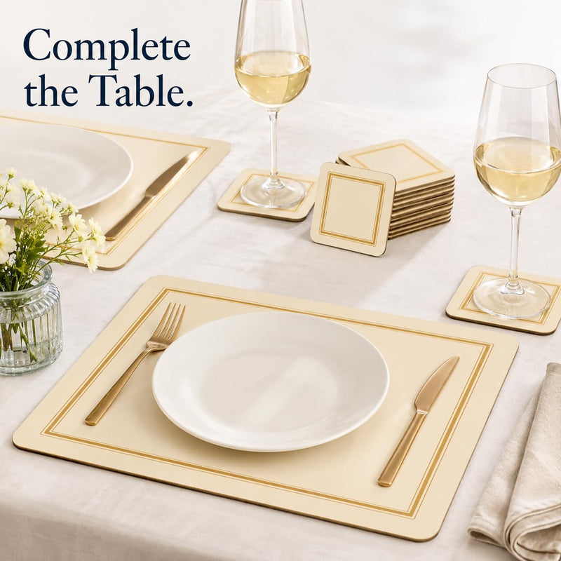 Pimpernel - Classic Cream Placemats Set of 4 - 15.7"x11.7"