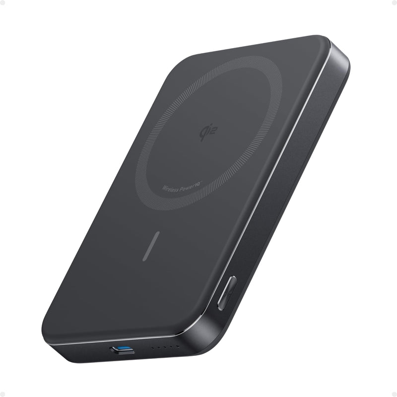 Anker - MagGo (A1664) - Slim 10,000mAh Magnetic Power Bank - Black