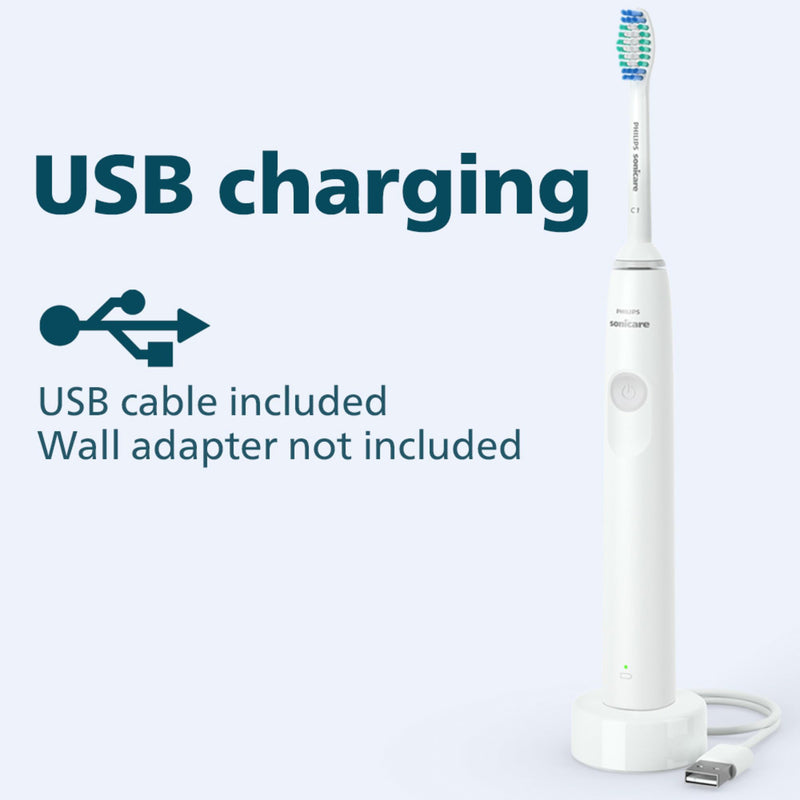 Philips Sonicare 1300 Electric Toothbrush HX3642/02, White