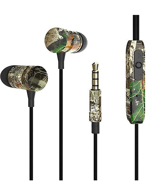 Realtree Camo Earbuds with In-Line Mic – view 2