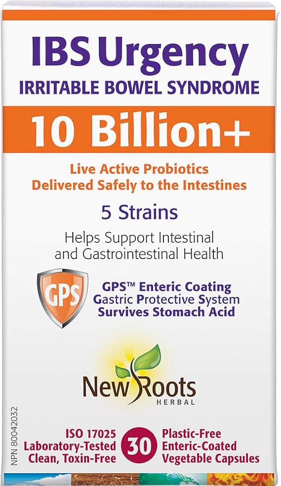 New Roots Herbal - IBS Urgency - 30 Capsules