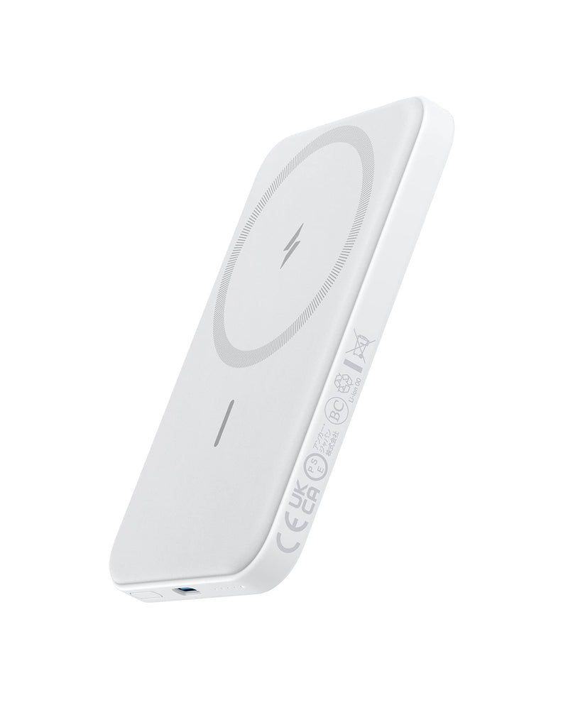 Anker - 621 (A1610) - MagGo 5,000mAh Magnetic Power Bank - White