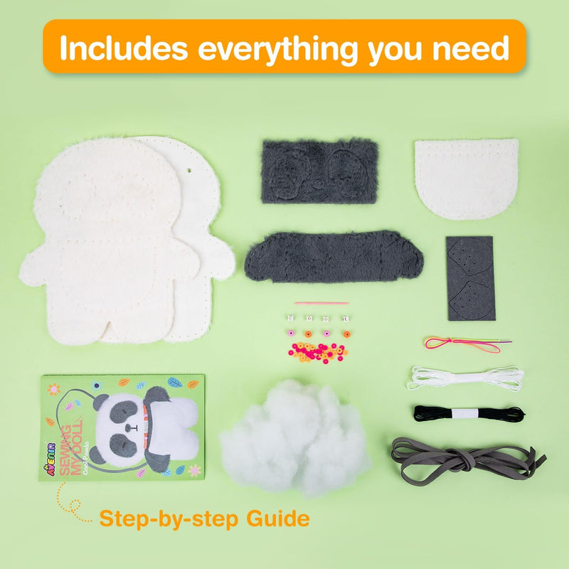Avenir - AVENIR DIY SEWING-SEWING MY DOLL COOL PANDA